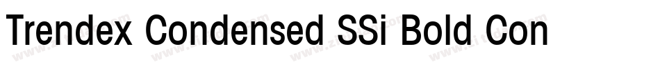 Trendex Condensed SSi Bold Condensed字体转换